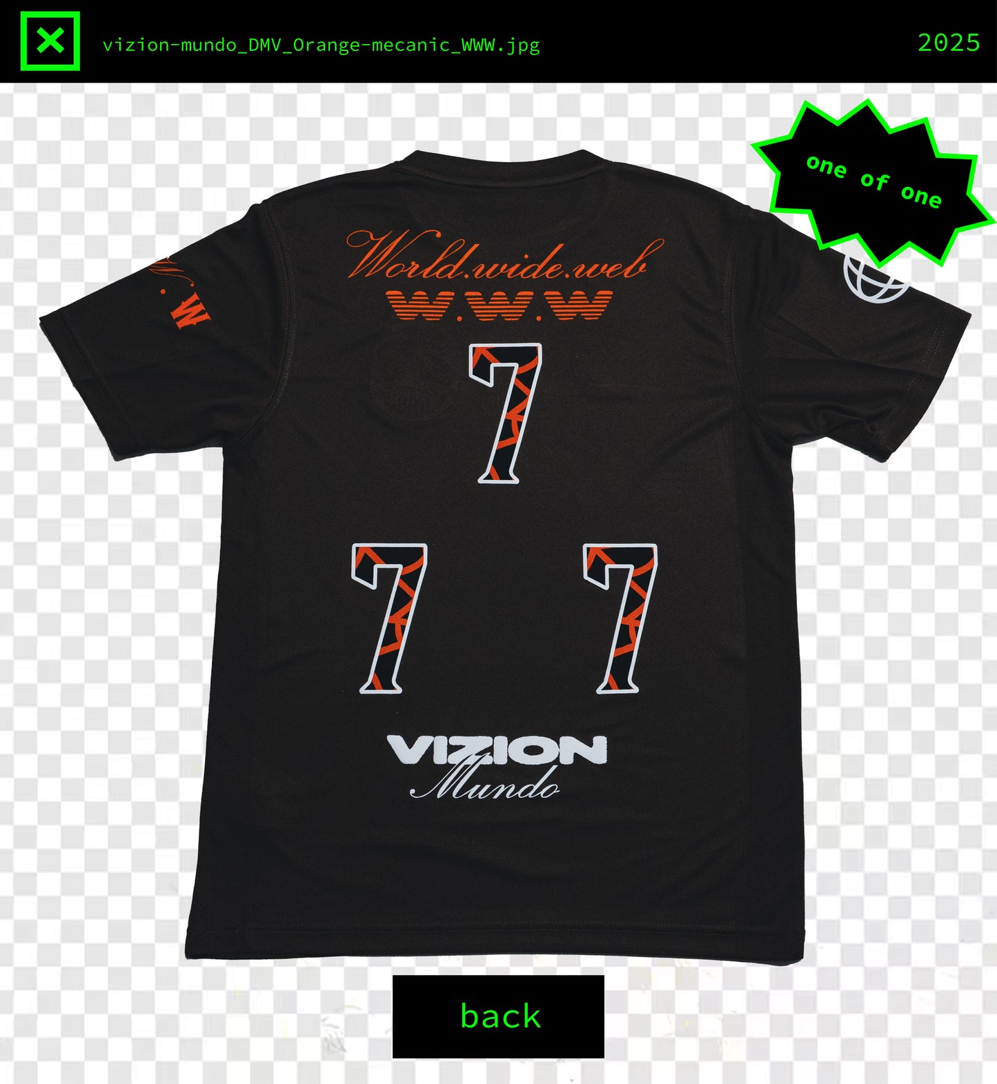 ://ONE OF ONE TEE  ORANGE_MECANIC_WWW