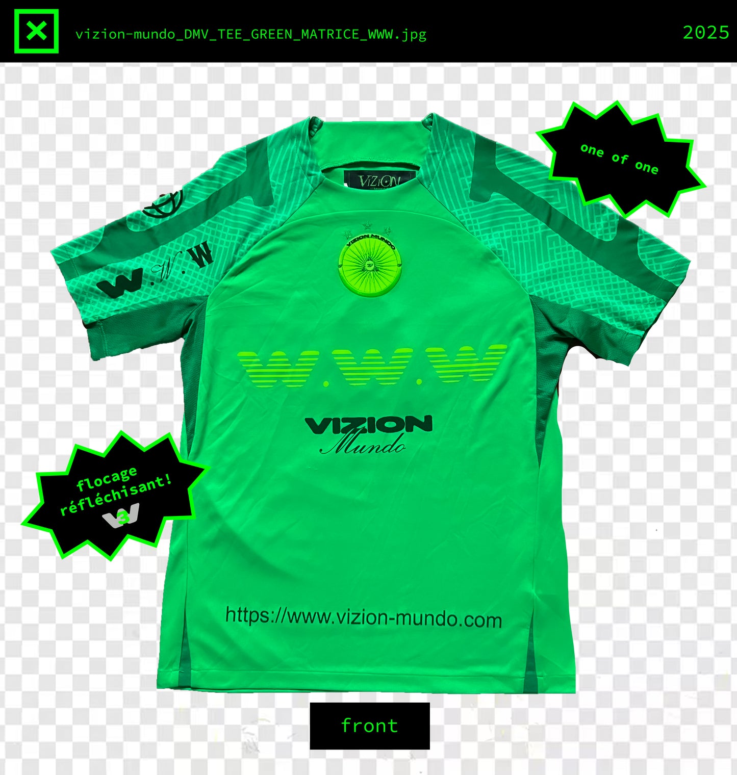 ://ONE OF ONE TEE_GREEN_MATRICE_WWW